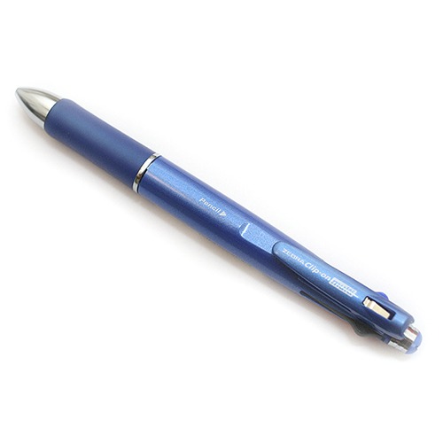 Zebra clip-on multi10004+S multi pen- blue body