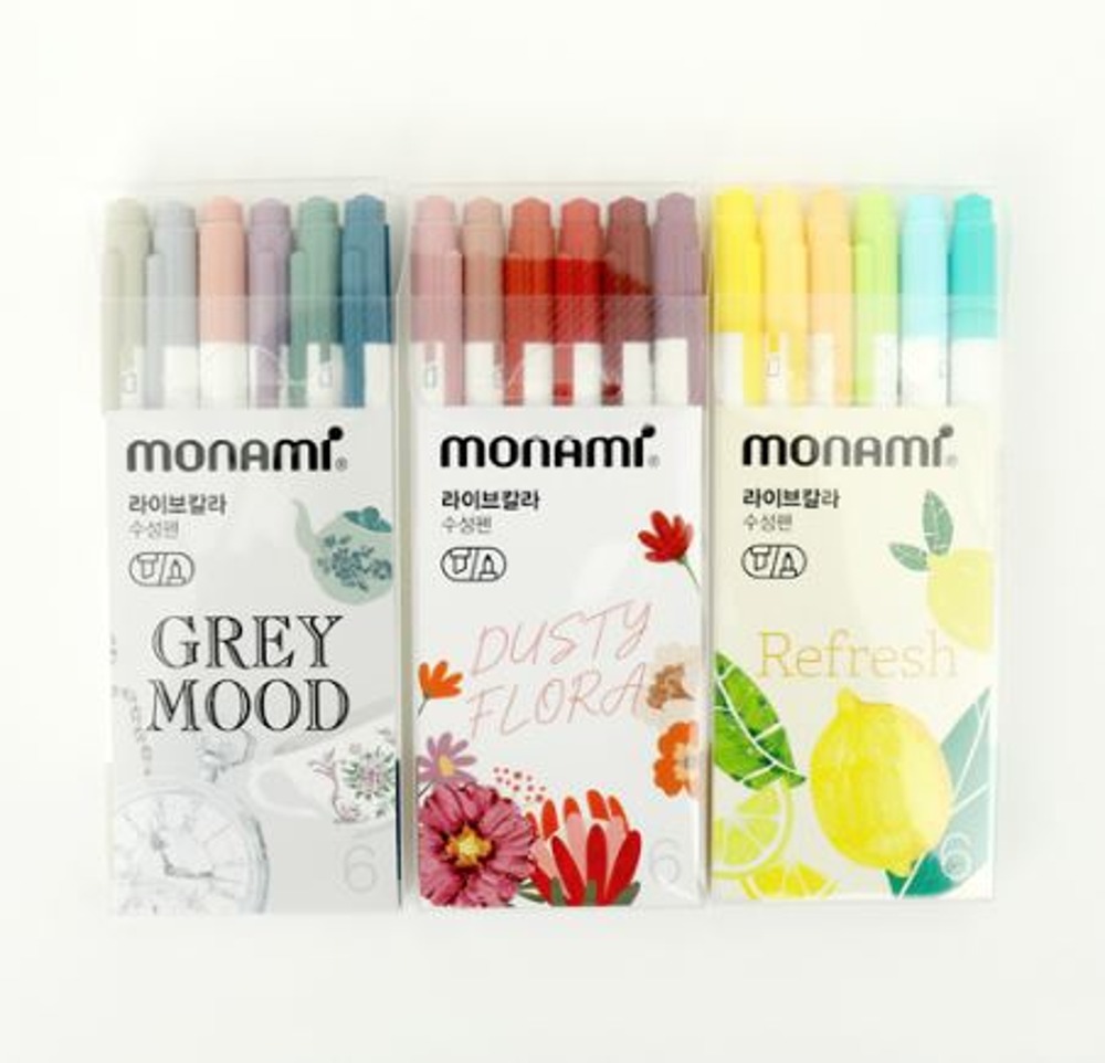 Monami live color 6color Set