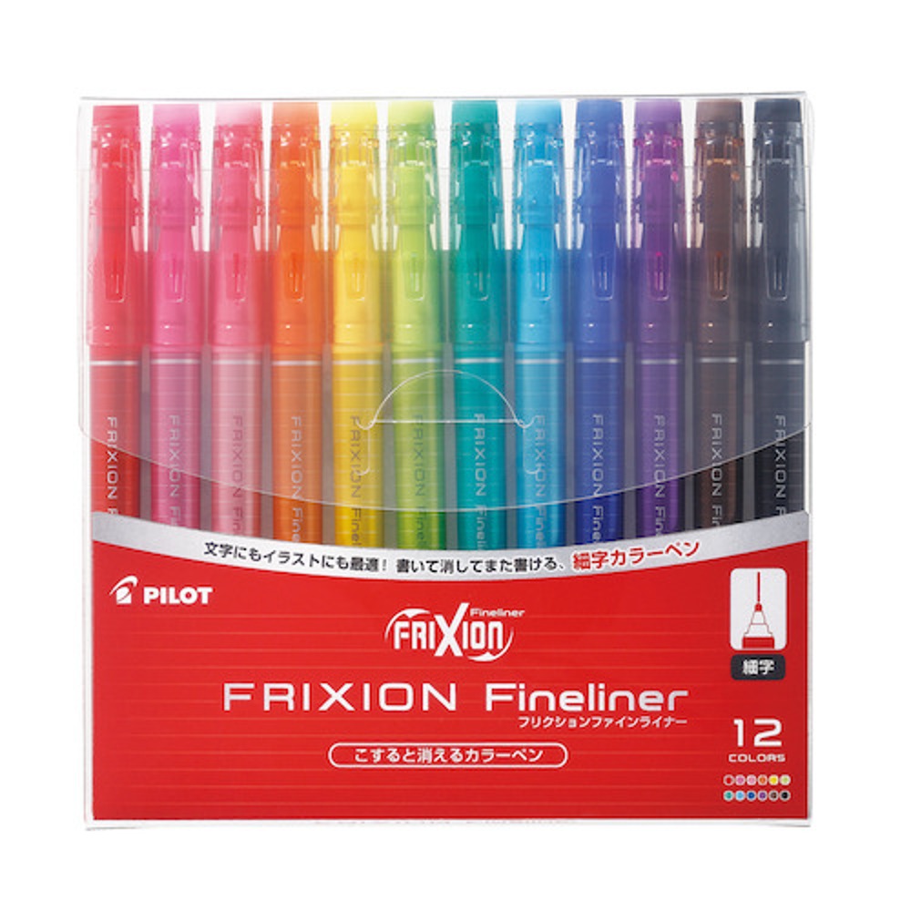 piot Frixion erased  Fineliner 12color Set